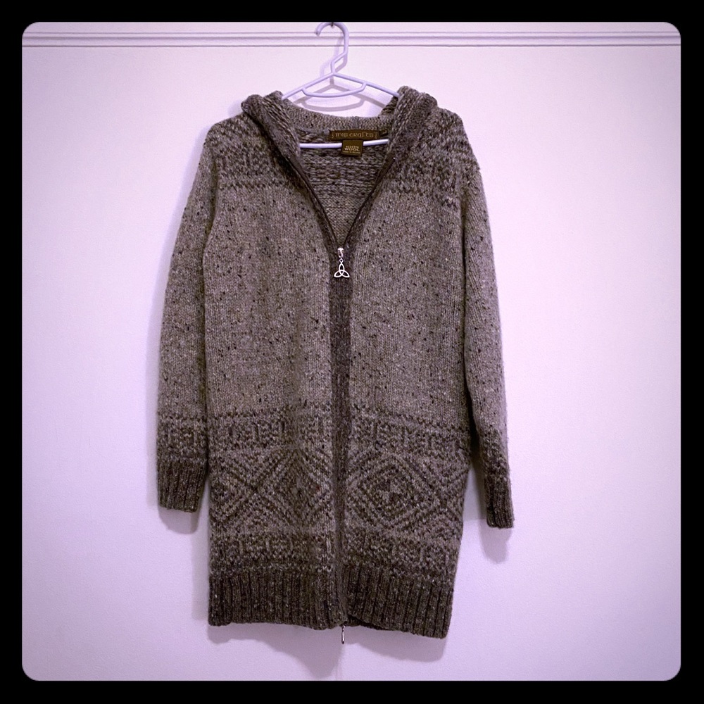 Inis Crafts 100% Wool Cardigan